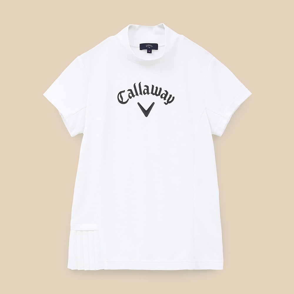 キャロウェイ（CALLAWAY）（レディース）ゴルフウェア 接触冷感 半袖モックネックシャツ C24134209-1030
