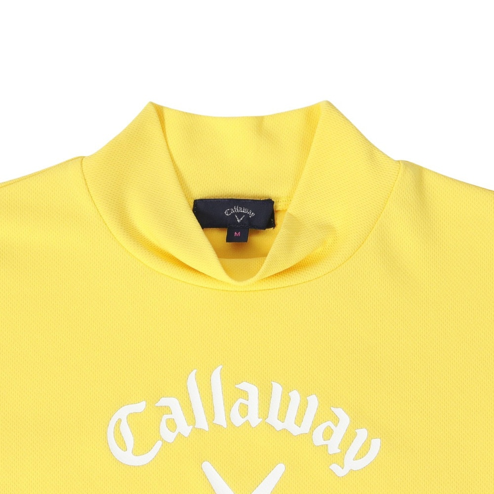 キャロウェイ（CALLAWAY）（レディース）ゴルフ 裏クール アイレットカノコ半袖モックネックシャツ C24134209-1060