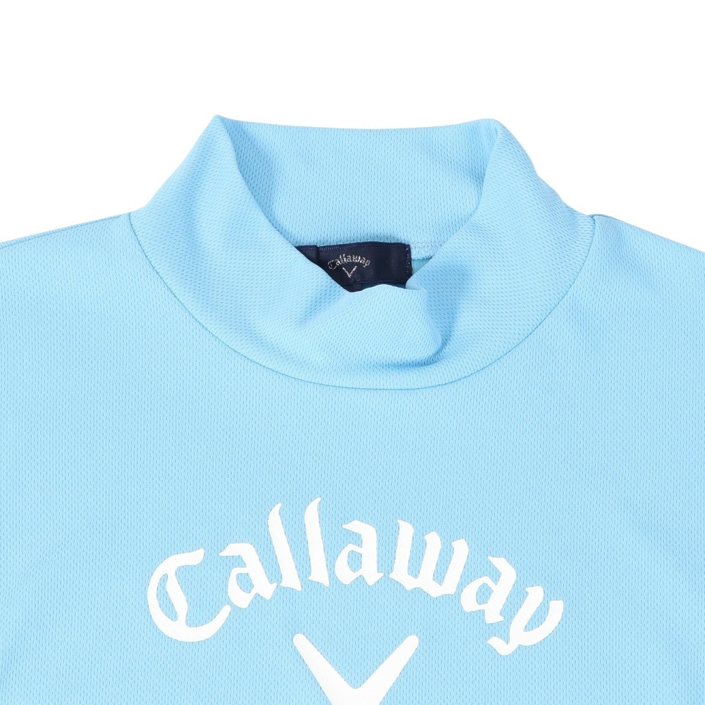 キャロウェイ（CALLAWAY）（レディース）ゴルフ 裏クール アイレットカノコ半袖モックネックシャツ C24134209-1110