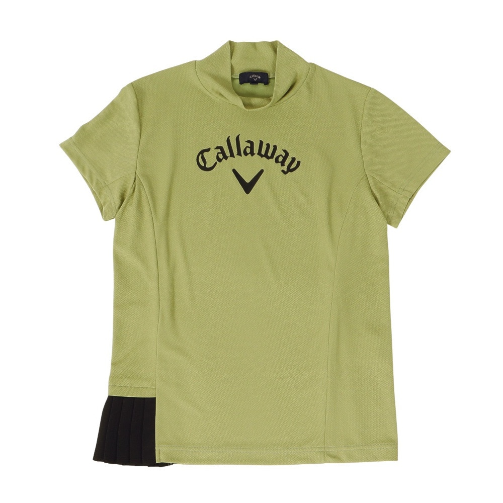 キャロウェイ（CALLAWAY）（レディース）ゴルフ 裏クール アイレットカノコ半袖モックネックシャツ C24134209-1181