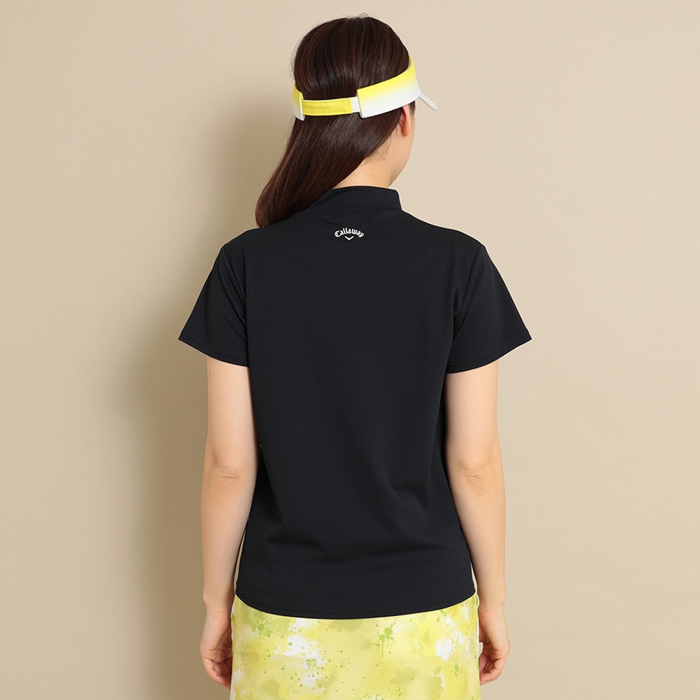 キャロウェイ（CALLAWAY）（レディース）ゴルフウェア 半袖モックネックシャツ C24134213-1010