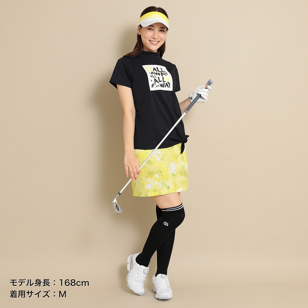 キャロウェイ（CALLAWAY）（レディース）ゴルフウェア 半袖モックネックシャツ C24134213-1010