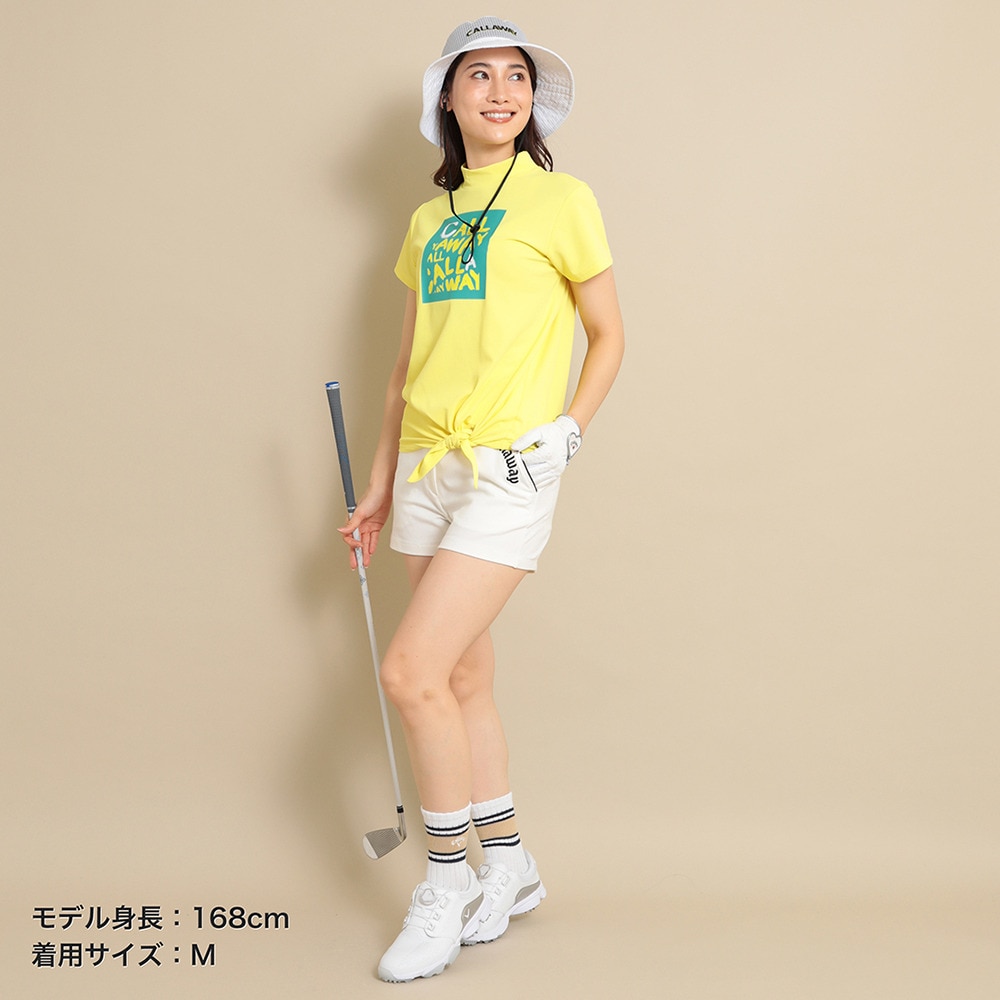 キャロウェイ（CALLAWAY）（レディース）ゴルフウェア 半袖モックネックシャツ C24134213-1060