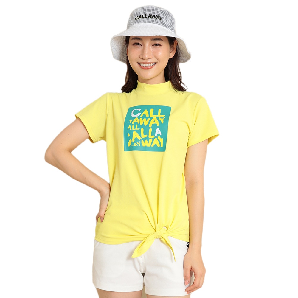 キャロウェイ（CALLAWAY）（レディース）ゴルフウェア 半袖モックネックシャツ C24134213-1060