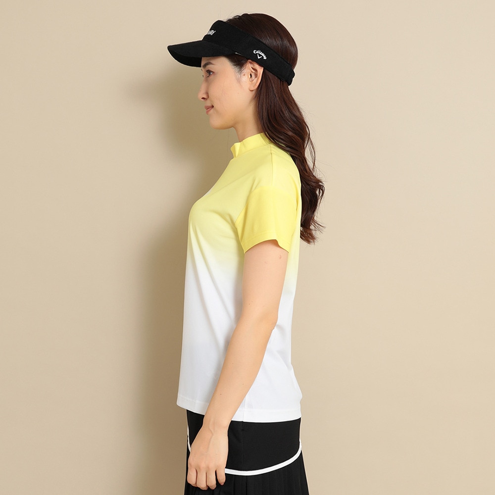 キャロウェイ（CALLAWAY）（レディース）ゴルフウェア 接触冷感 半袖モックネックシャツ C24134215-1060