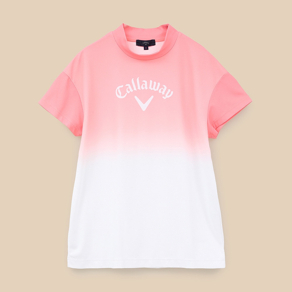 キャロウェイ（CALLAWAY）（レディース）ゴルフウェア 接触冷感 半袖モックネックシャツ C24134215-1092