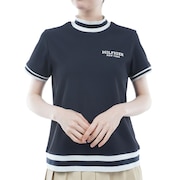(レディース)ゴルフウェア ハイテンション 半袖モックシャツ THLA419-NVY