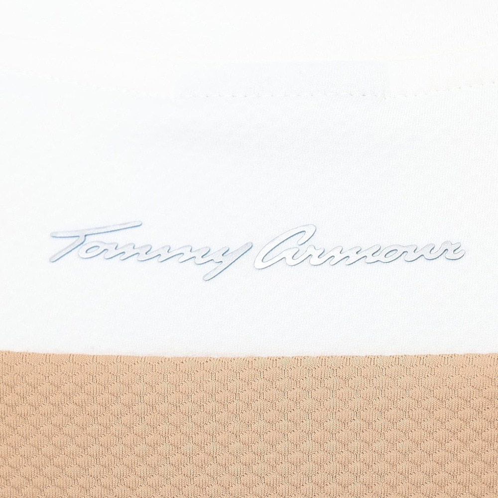 トミーアーマー（Tommy Armour）（レディース）ゴルフウェア 吸汗速乾 JAQ Waffle 半袖モックネック TANB24S070018 BEG