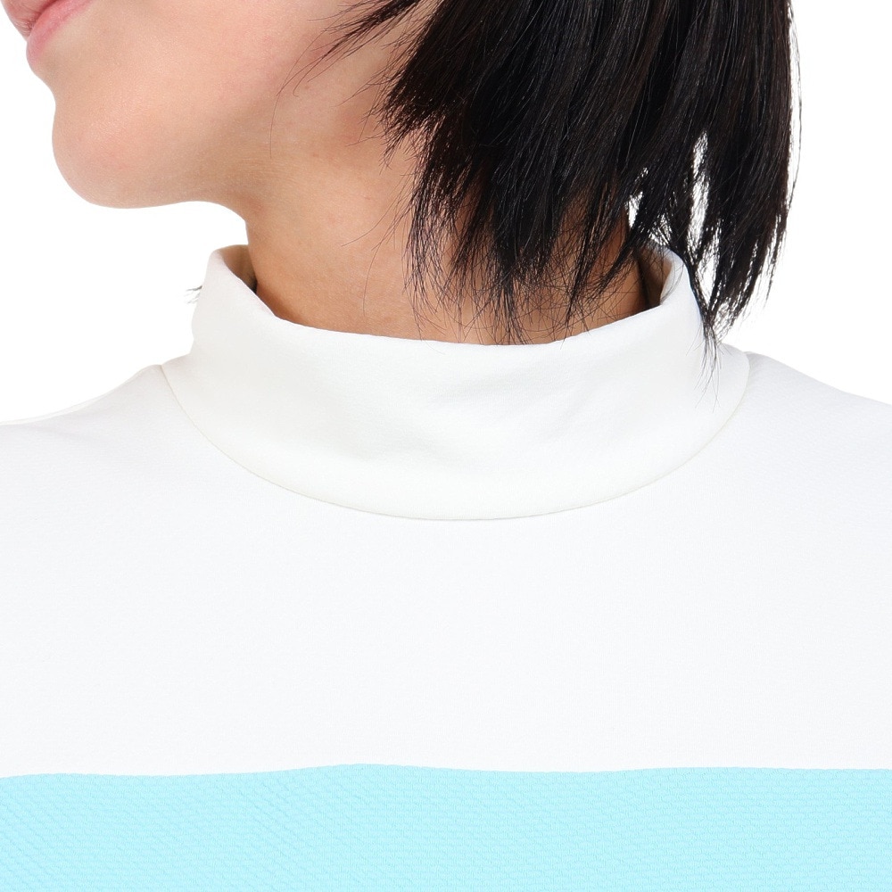 トミーアーマー（Tommy Armour）（レディース）ゴルフウェア 吸汗速乾 JAQ Waffle 半袖モックネック TANB24S070018 BLU