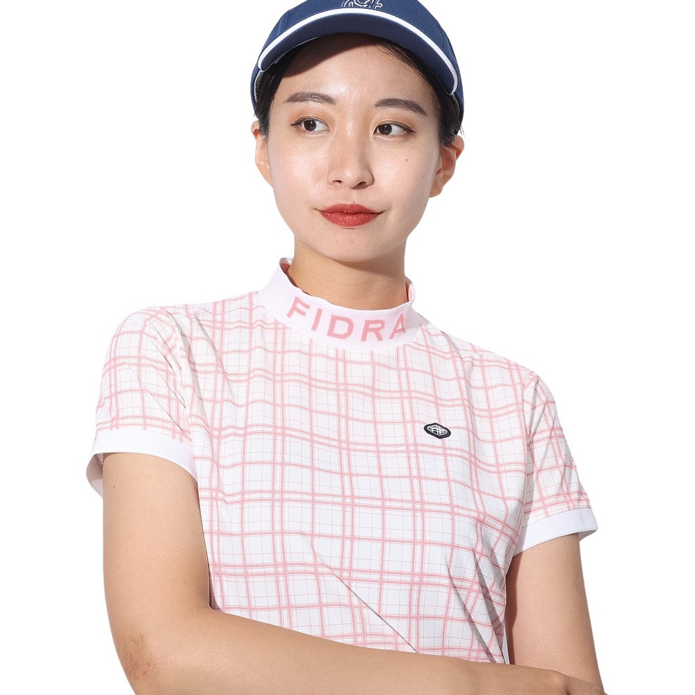 フィドラ（FIDRA）（レディース）ゴルフウェア 吸汗速乾 半袖モックネックシャツ KAITEKIRYU FD5RUG16 PNK