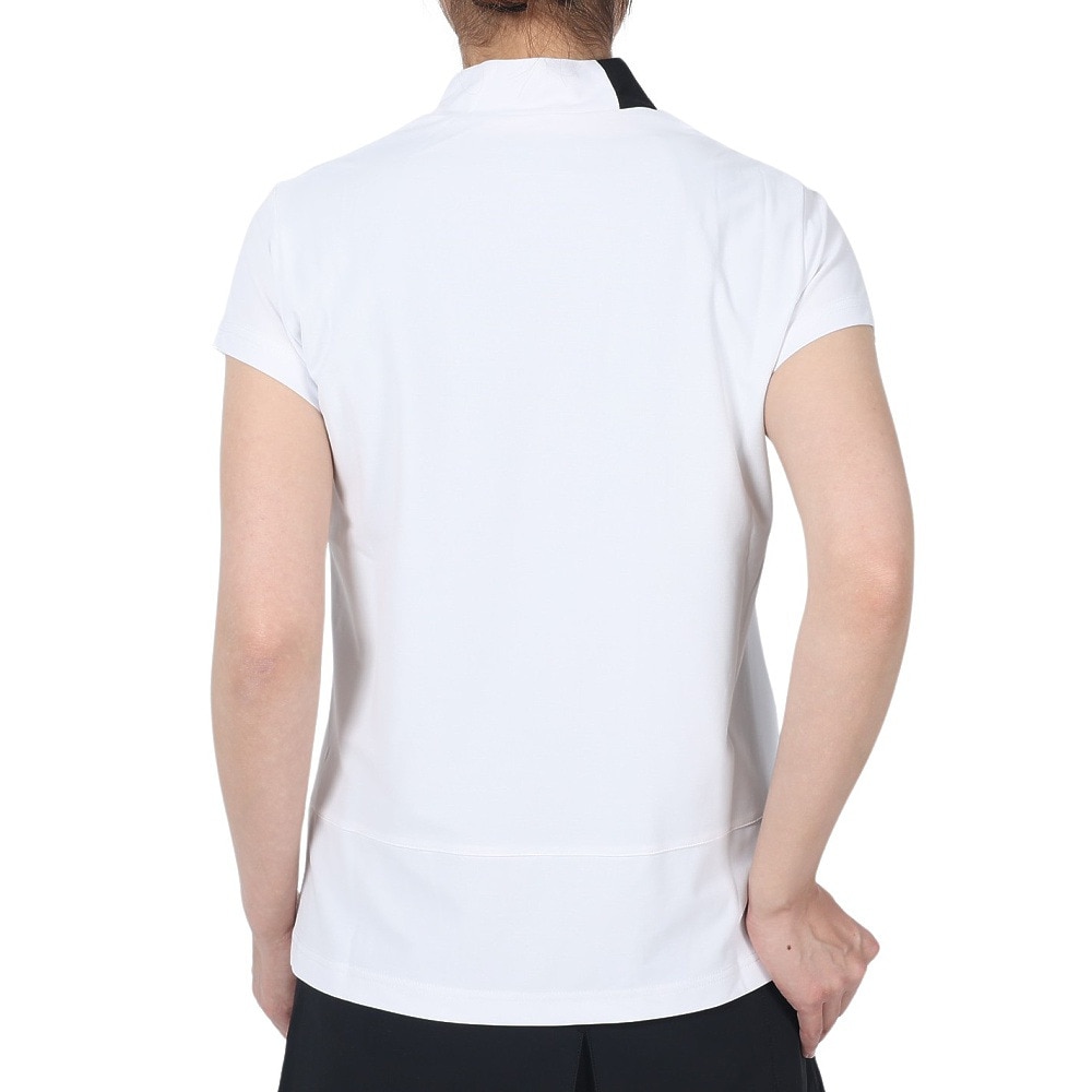 ニューバランス（new balance）（レディース）ゴルフウェア 半袖 モックネックプルオーバー 012-4166504-030