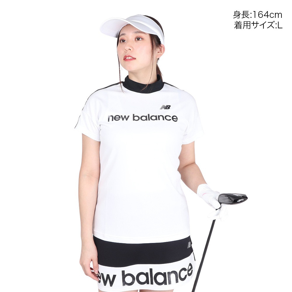 ニューバランス（new balance）（レディース）ゴルフ 半袖モックネックプルオーバー 012-4166508-030