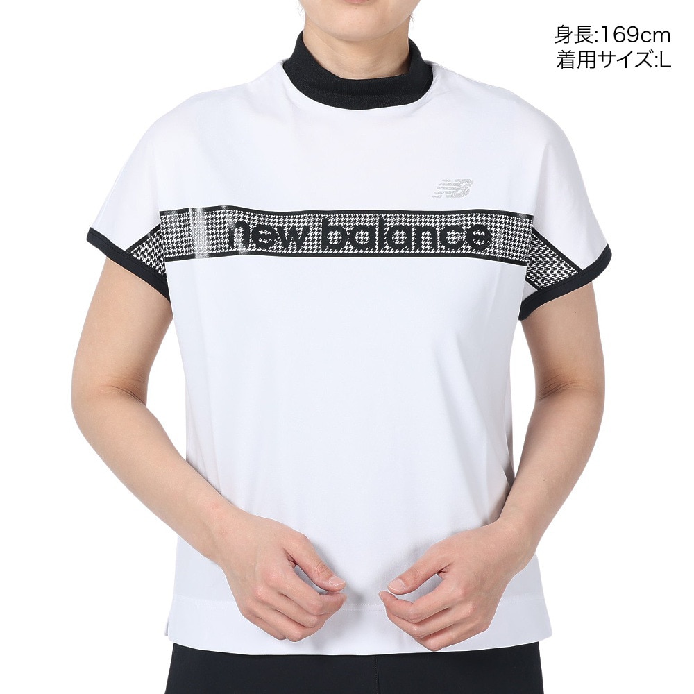 ニューバランス（new balance）（レディース）ゴルフウェア 半袖 フレンチスリーブ モックネックプルオーバー 012-4166512-030