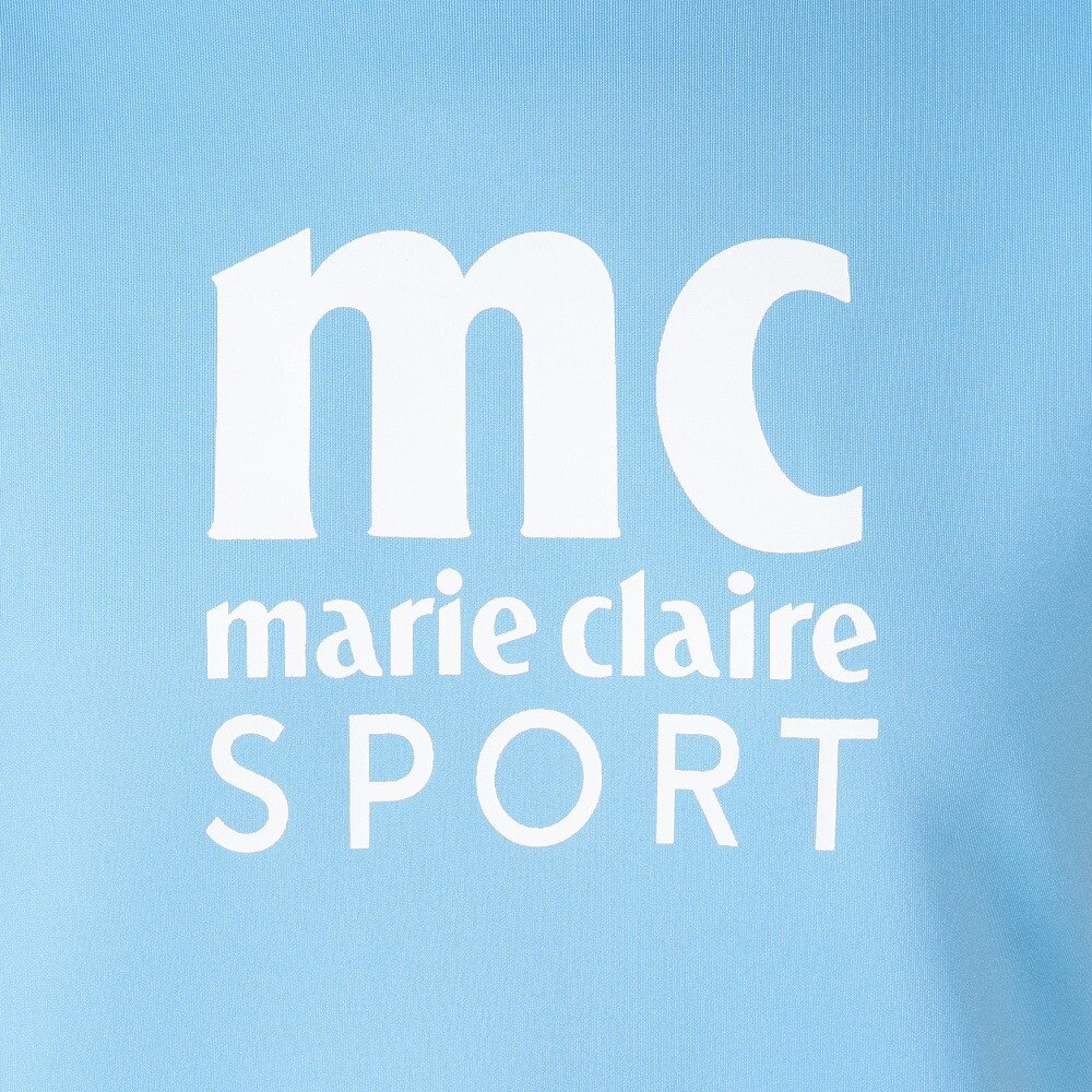 マリ・クレール スポール（marie claire sport）（レディース）ゴルフ 半袖 モックネック シャツ 713614 -BL