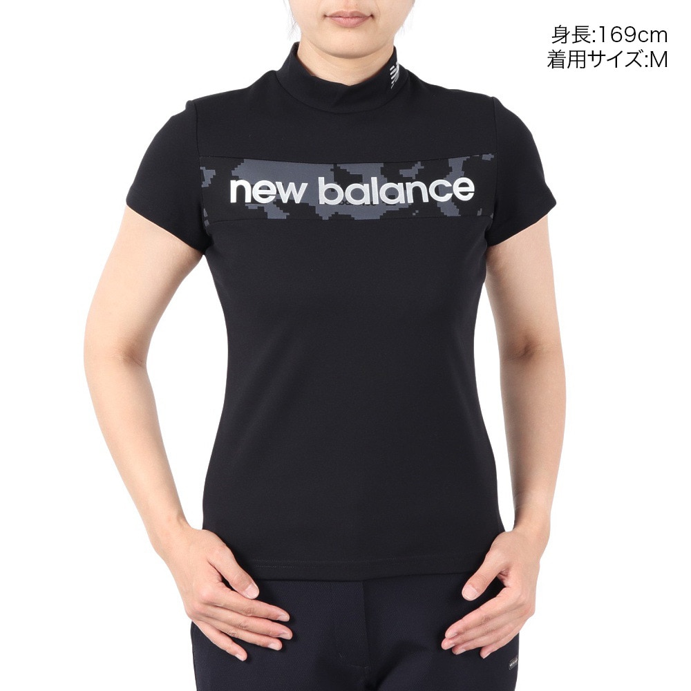 ニューバランス（new balance）（レディース）ゴルフ 半袖 モックネック プルオーバー 012-4266501-010