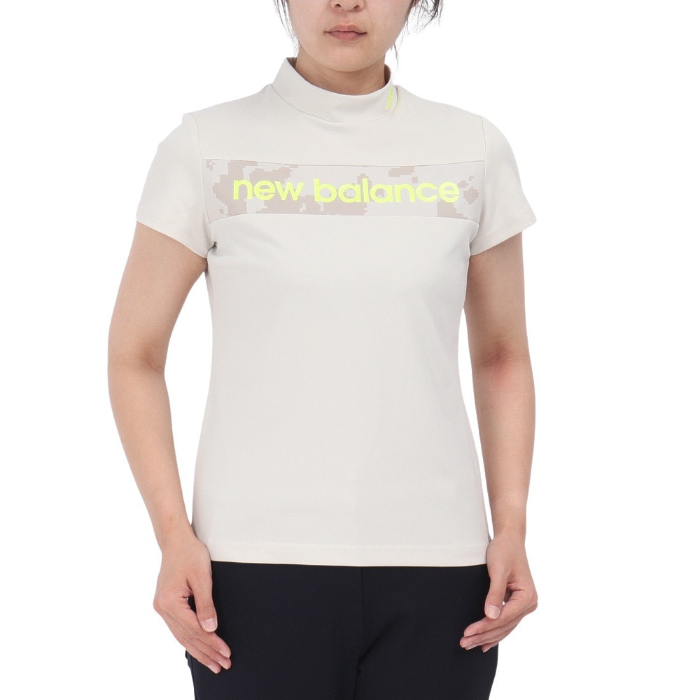 ニューバランス（new balance）（レディース）ゴルフ 半袖 モックネック プルオーバー 012-4266501-040
