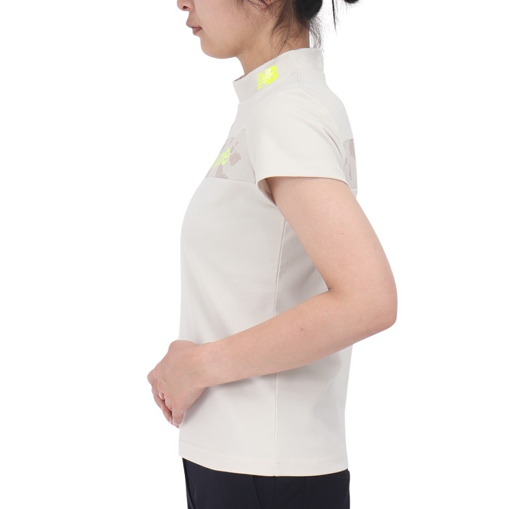 ニューバランス（new balance）（レディース）ゴルフ 半袖 モックネック プルオーバー 012-4266501-040