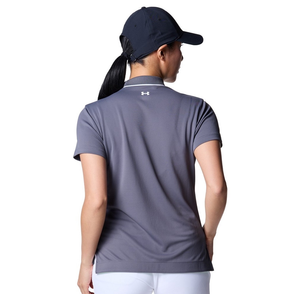 アンダーアーマー（UNDER ARMOUR）（レディース）ゴルフウェア 速乾 アーマードライ 半袖 モックネックシャツ 6001595 025