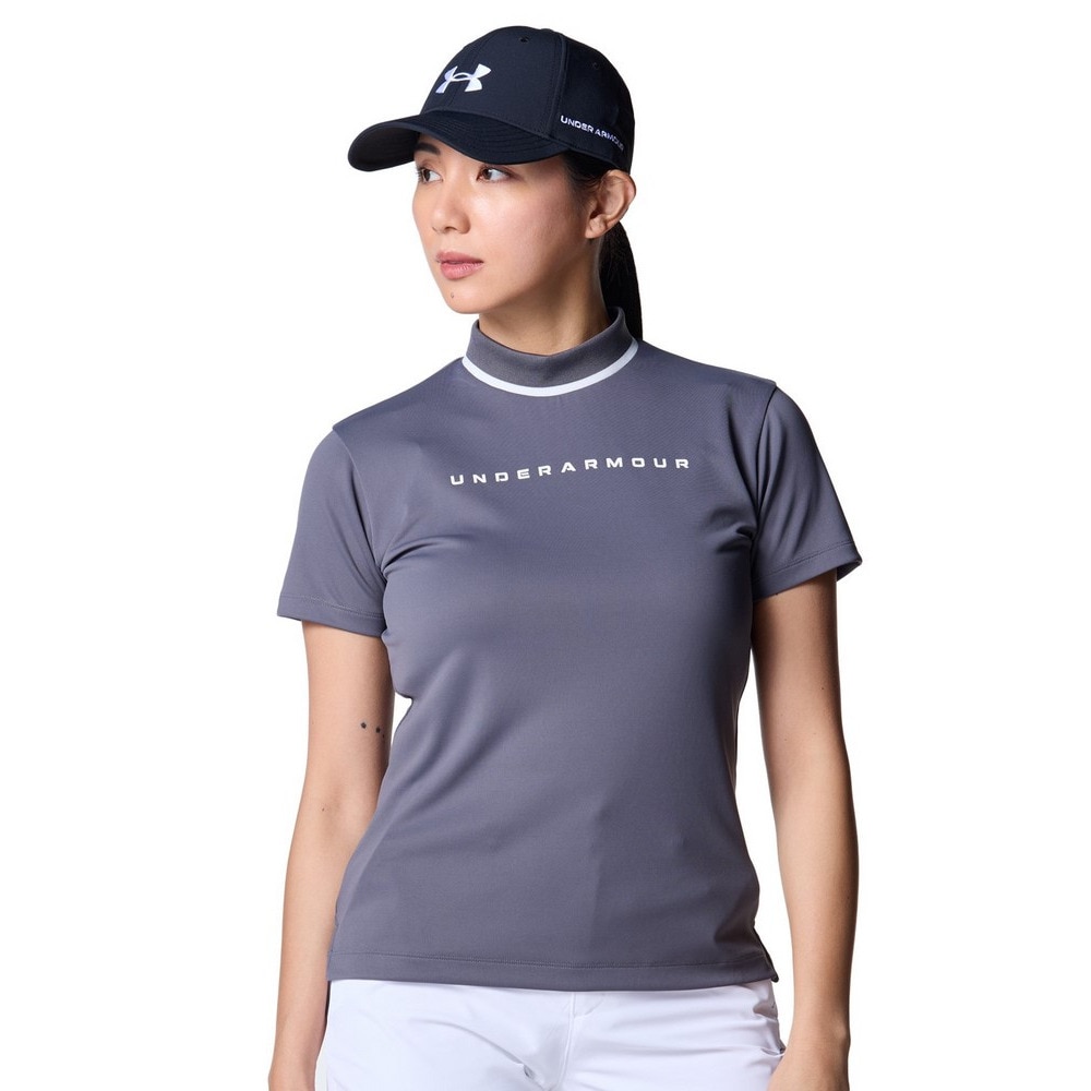 アンダーアーマー（UNDER ARMOUR）（レディース）ゴルフウェア 速乾 アーマードライ 半袖 モックネックシャツ 6001595 025