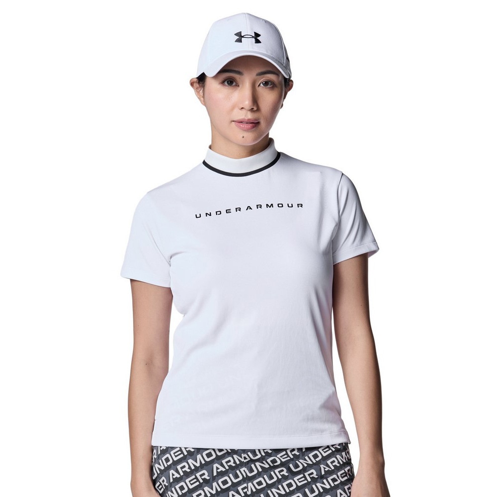 アンダーアーマー（UNDER ARMOUR）（レディース）ゴルフウェア 速乾 アーマードライ 半袖 モックネックシャツ 6001595 100