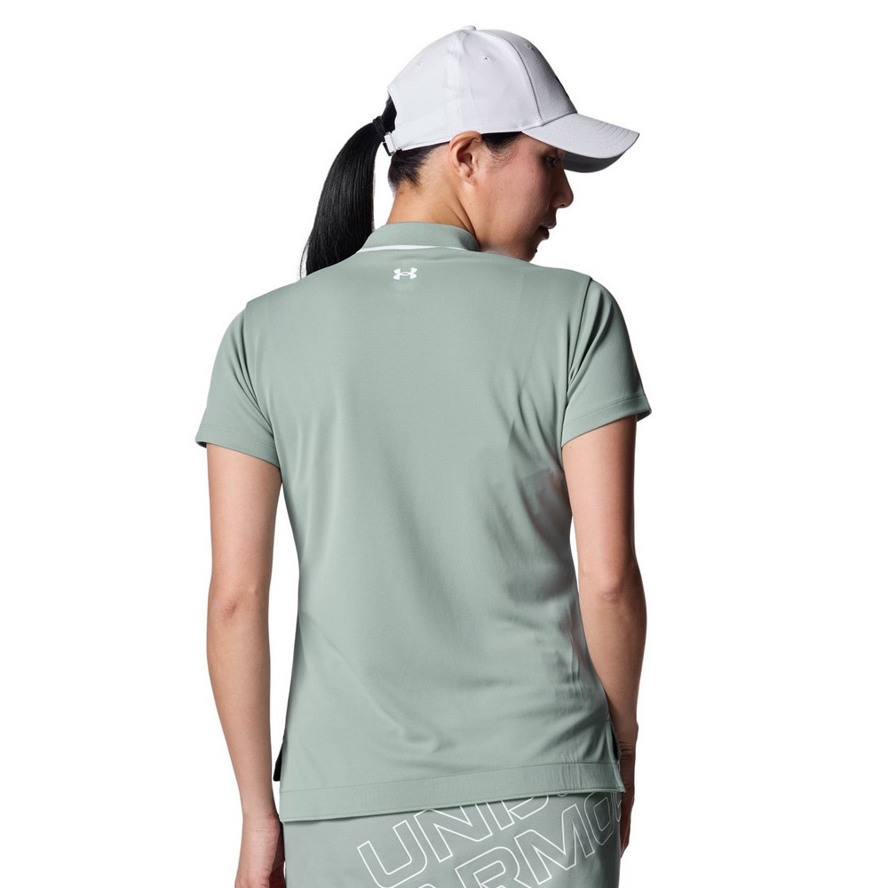 アンダーアーマー（UNDER ARMOUR）（レディース）ゴルフウェア 速乾 アーマードライ 半袖 モックネックシャツ 6001595 348