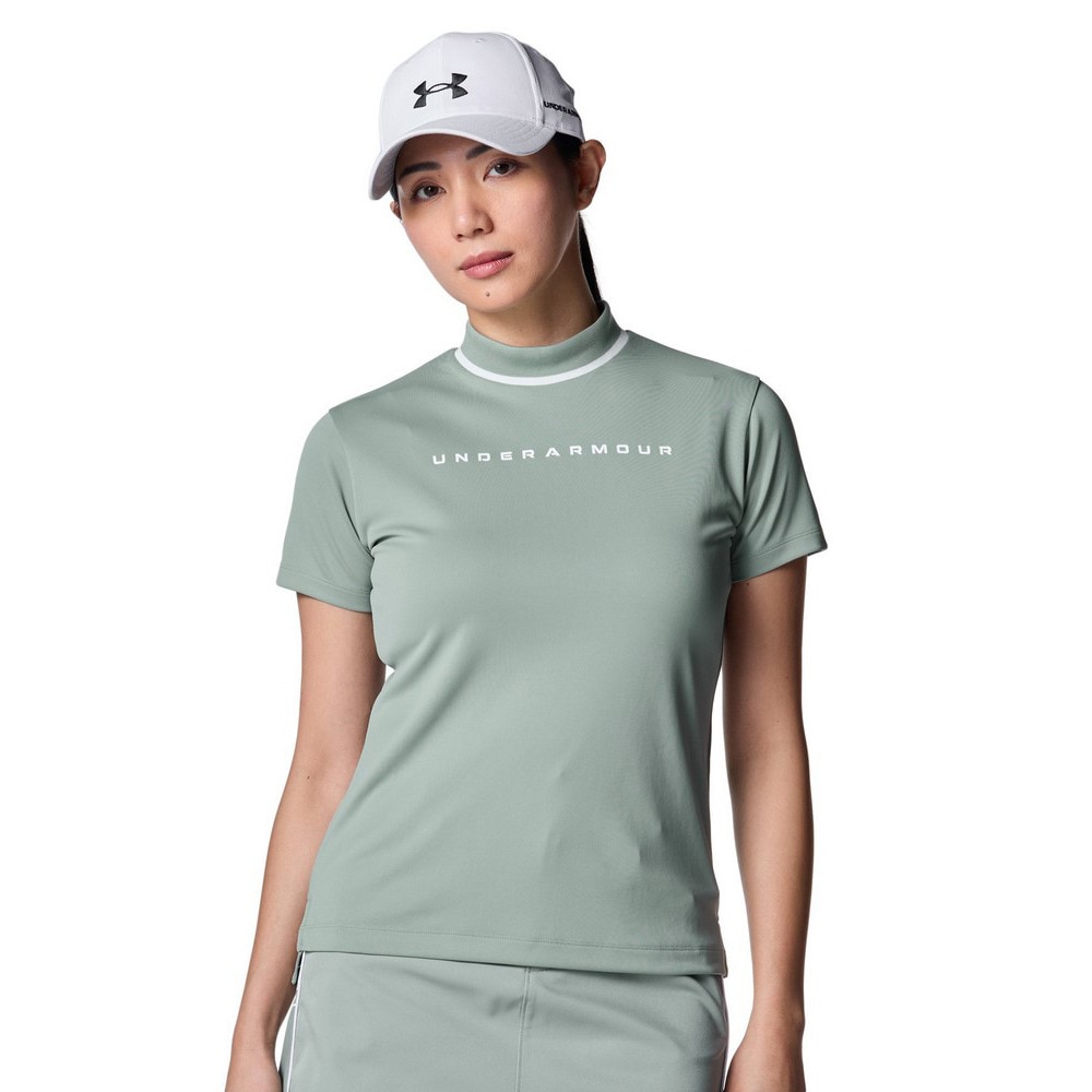 アンダーアーマー（UNDER ARMOUR）（レディース）ゴルフウェア 速乾 アーマードライ 半袖 モックネックシャツ 6001595 348