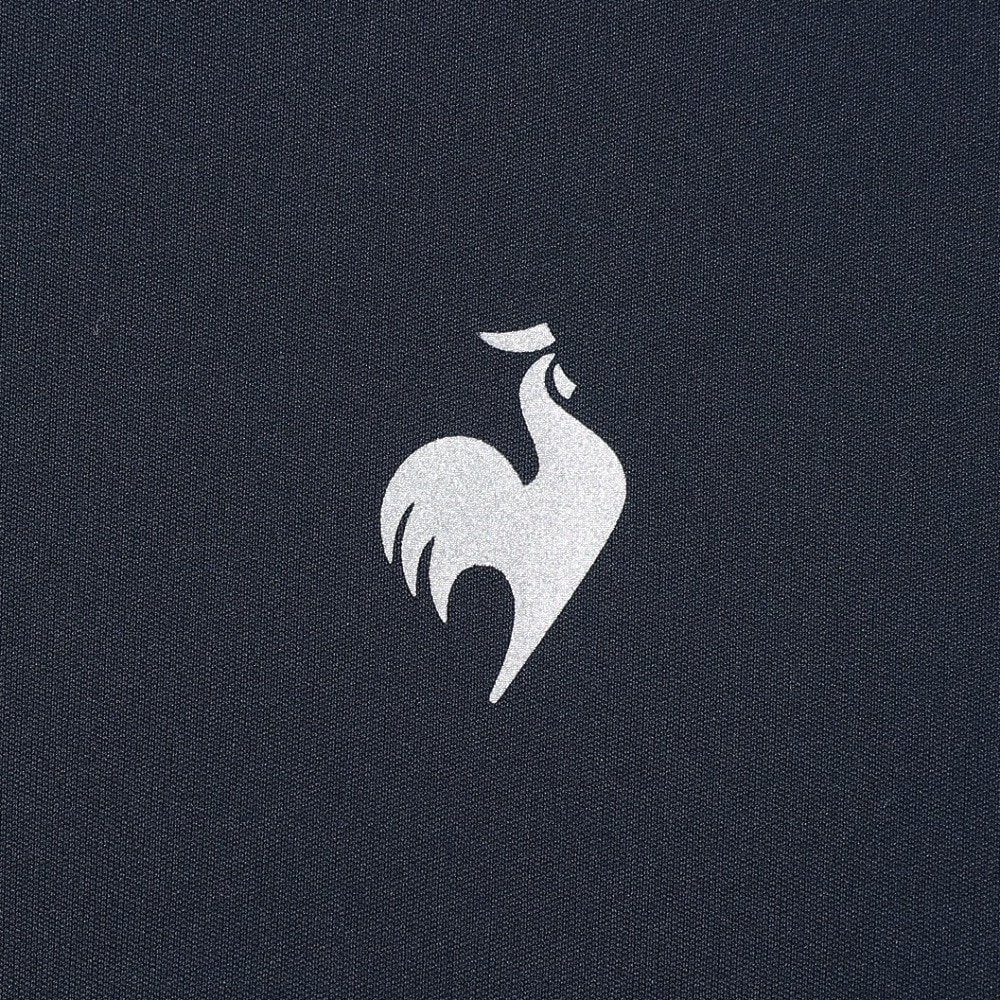 ルコックスポルティフ（lecoqsportif）（レディース）ゴルフウェア 半袖 吸水速乾 ワイドフィット モックネック袖ラインシャツ QGWXJA01 NV00
