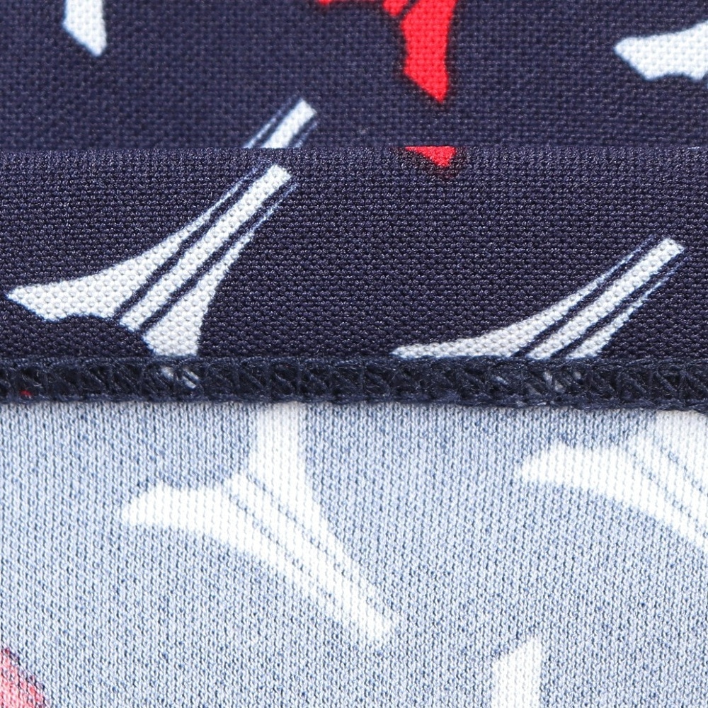 ルコックスポルティフ（lecoqsportif）（レディース）ゴルフウェア 半袖 ストレッチフォーサー エッフェル柄モックネックシャツ QGWXJA05 NV00