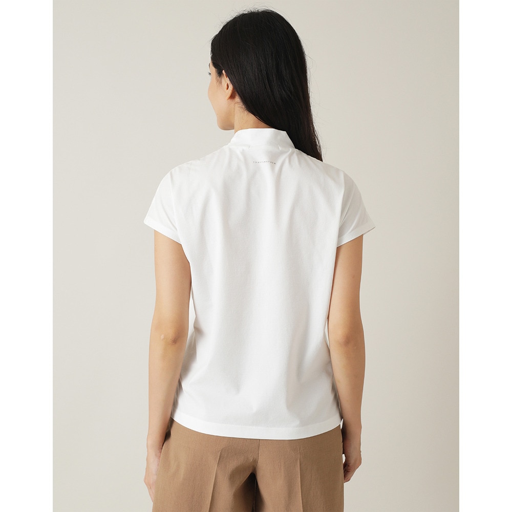 トラヴィスマシュー（Travis Mathew）（レディース）ゴルフウェア 半袖 Wave Logo モックネックシャツ 7AL520-1WHT