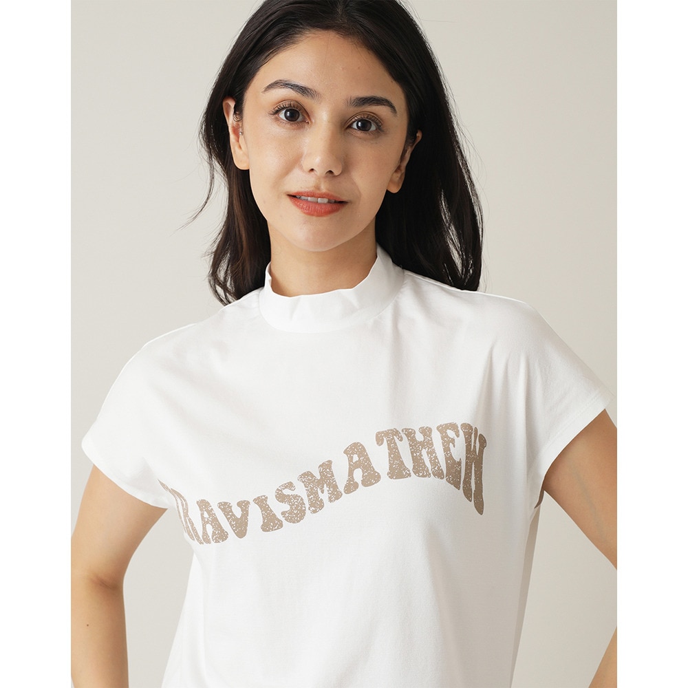 トラヴィスマシュー（Travis Mathew）（レディース）ゴルフウェア 半袖 Wave Logo モックネックシャツ 7AL520-1WHT