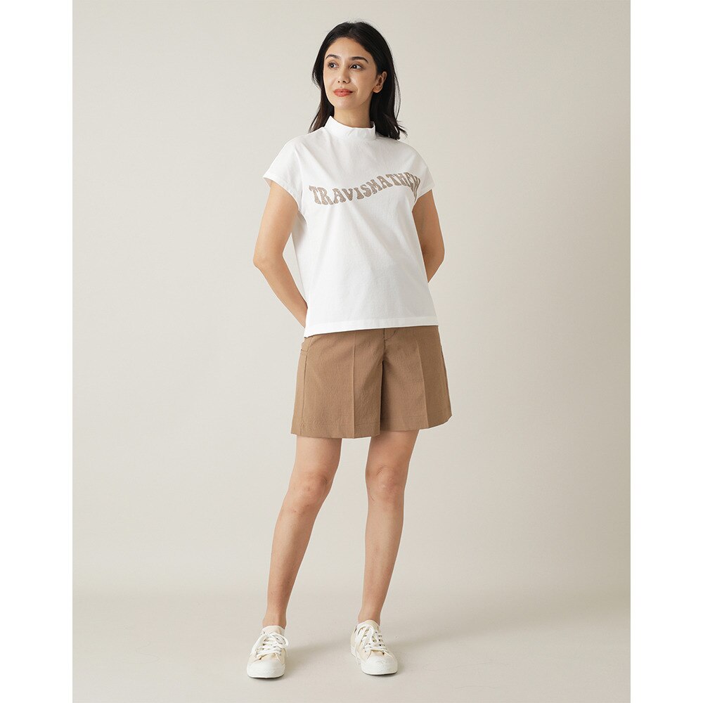 トラヴィスマシュー（Travis Mathew）（レディース）ゴルフウェア 半袖 Wave Logo モックネックシャツ 7AL520-1WHT