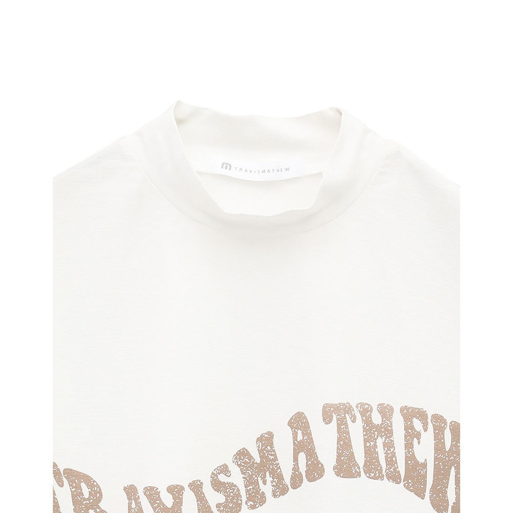 トラヴィスマシュー（Travis Mathew）（レディース）ゴルフウェア 半袖 Wave Logo モックネックシャツ 7AL520-1WHT
