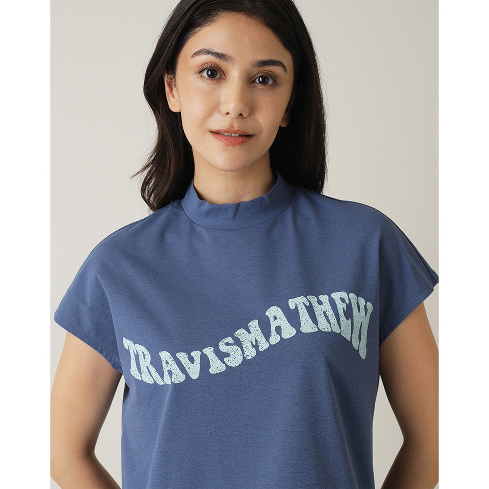トラヴィスマシュー（Travis Mathew）（レディース）ゴルフウェア 半袖 Wave Logo モックネックシャツ 7AL520-4VIN