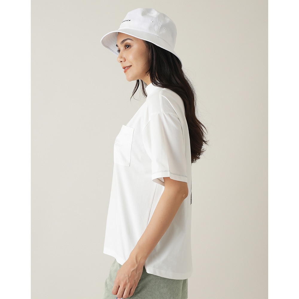 トラヴィスマシュー（Travis Mathew）（レディース）ゴルフウェア 半袖 Retro Relax モックネックシャツ 7AL522-1WHT