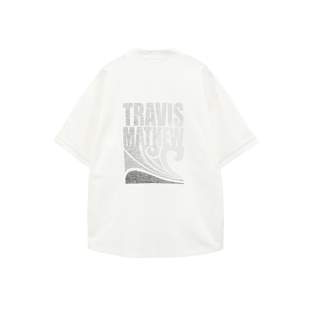 トラヴィスマシュー（Travis Mathew）（レディース）ゴルフウェア 半袖 Retro Relax モックネックシャツ 7AL522-1WHT