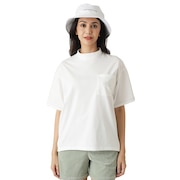 (レディース)ゴルフウェア 半袖 Retro Relax モックネックシャツ 7AL522-1WHT
