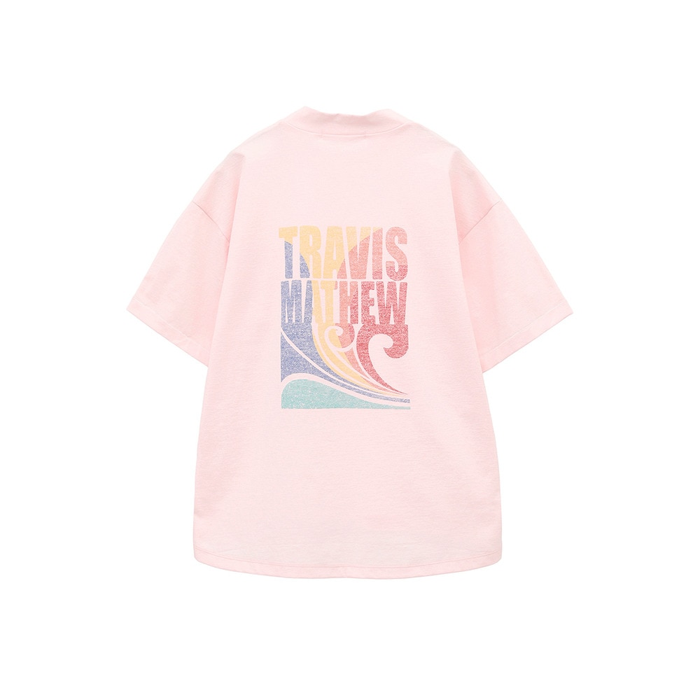 サイズ：S TRAVIS MATHEW トラビスマシュー  フレンチスリーブTシャツ  ホワイト系 [240101424060] ゴルフウェア レディース ストスト 新品】TRAVIS MATHEW トラビスマシュー フレンチスリーブTシャツ