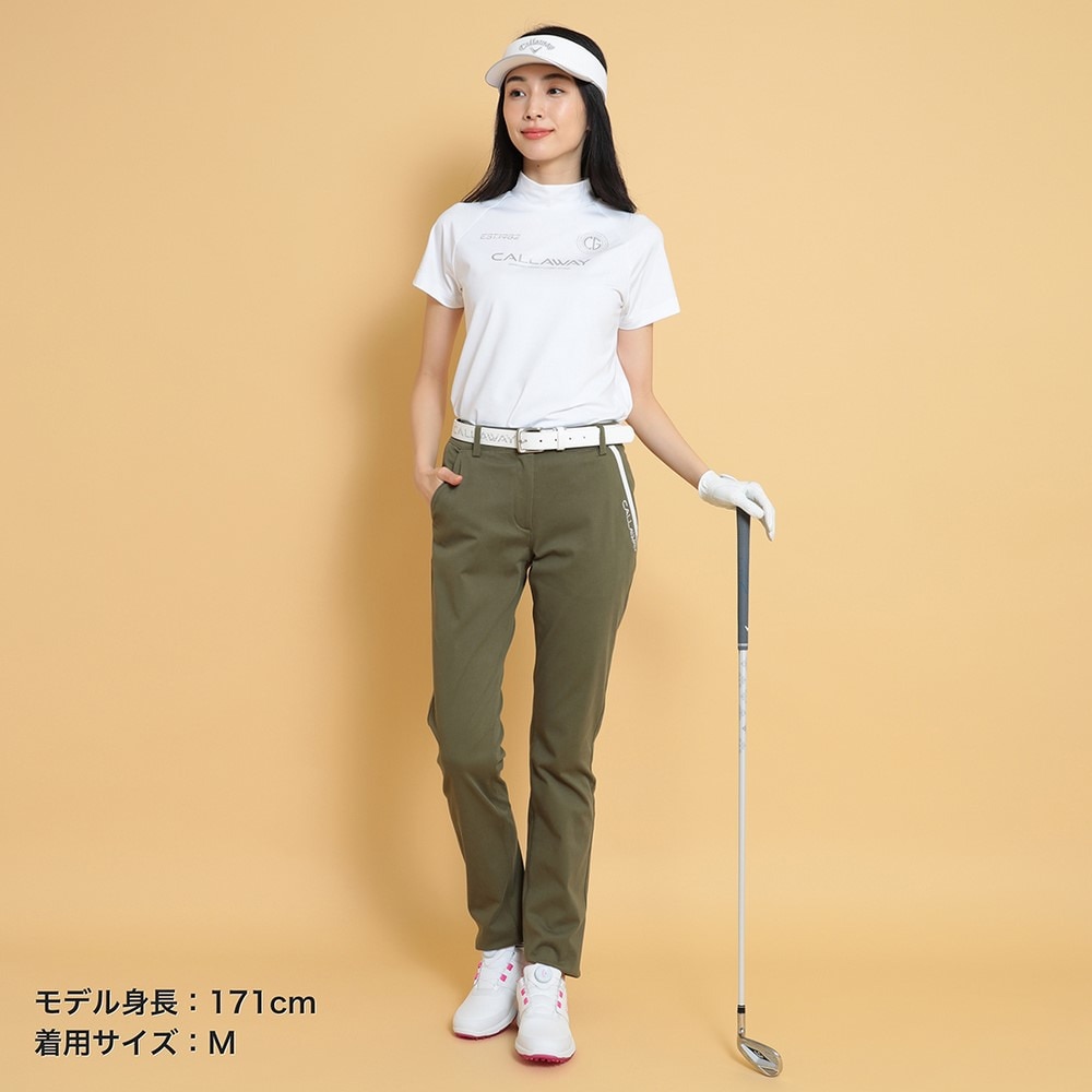 キャロウェイ（CALLAWAY）（レディース）ゴルフウェア 半袖モックネックシャツ C25134202-1030