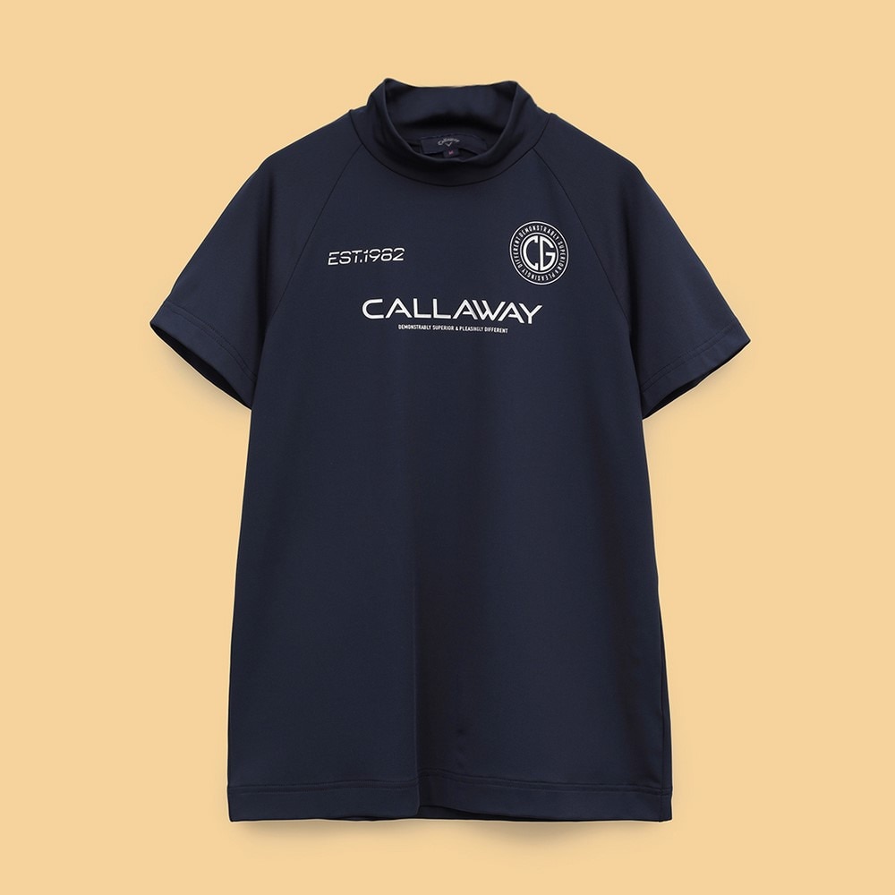キャロウェイ（CALLAWAY）（レディース）ゴルフウェア 半袖モックネックシャツ C25134202-1120