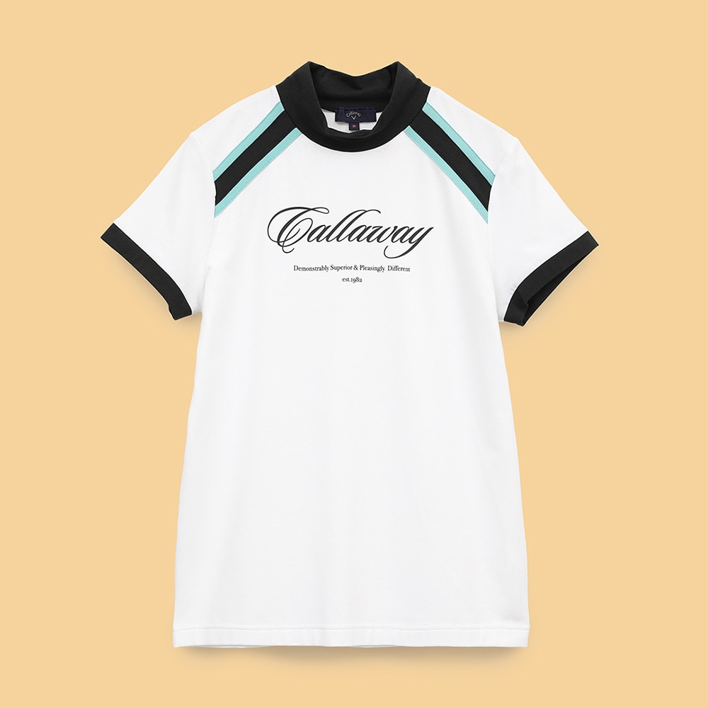 キャロウェイ（CALLAWAY）（レディース）ゴルフウェア 半袖モックネックシャツ C25134203-1030