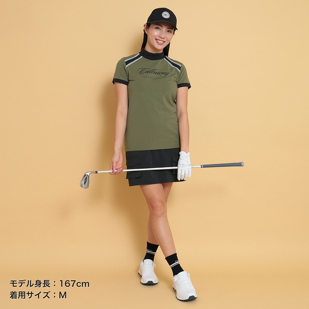 キャロウェイ（CALLAWAY）（レディース）ゴルフウェア 半袖モックネックシャツ C25134203-1180