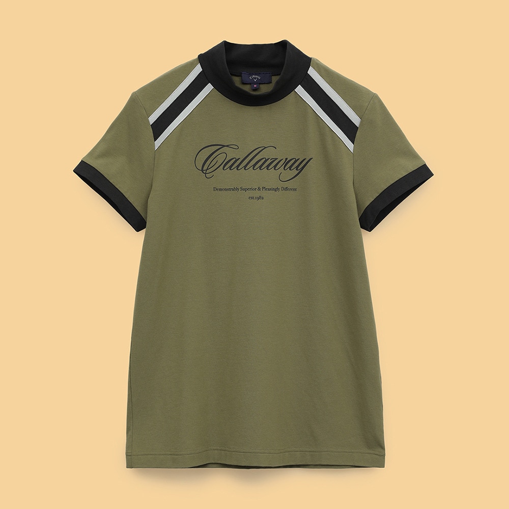 キャロウェイ（CALLAWAY）（レディース）ゴルフウェア 半袖モックネックシャツ C25134203-1180