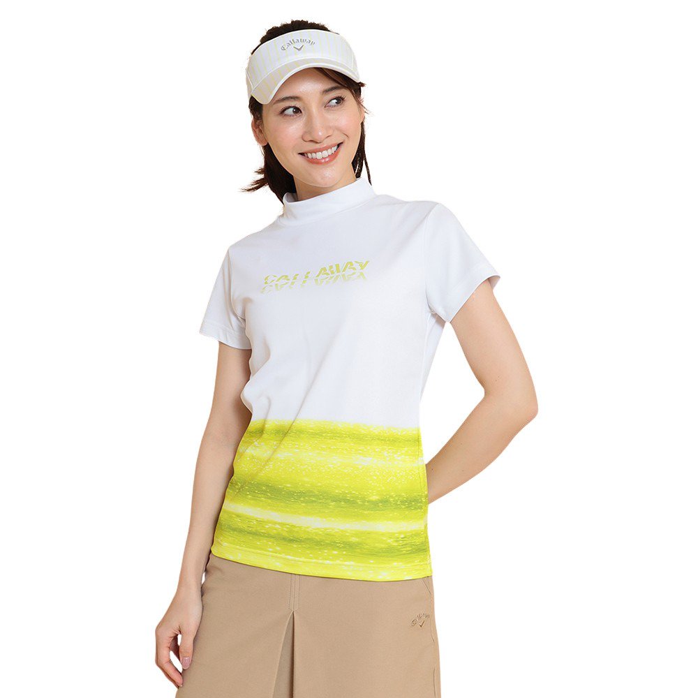 Callawayレディースモックネックシャツ ♦︎マイナス3℃裏クールの夏モック♦︎ キャロウェイ（CALLAWAY）（レディース）ゴルフウェア 接触冷感 -3℃裏