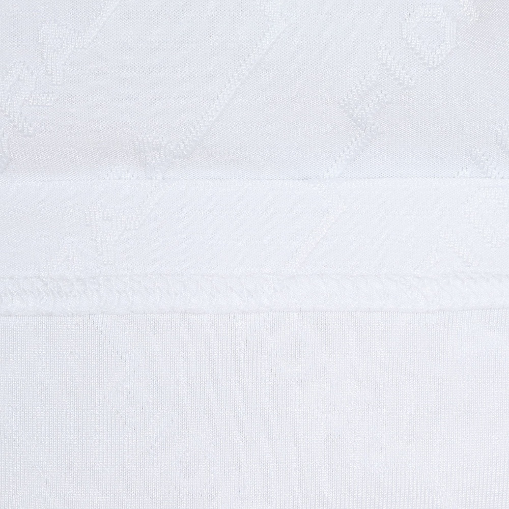 フィドラ（FIDRA）（レディース）ゴルフウェア 接触冷感 消臭 半袖 ジャガード モックネックシャツ FD5TUG09 WHT
