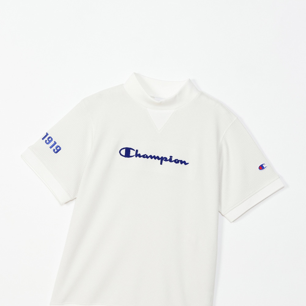 チャンピオン（CHAMPION）（レディース）ゴルフウェア 速乾 遮熱 半袖 モックネックシャツ CW-BG301 020