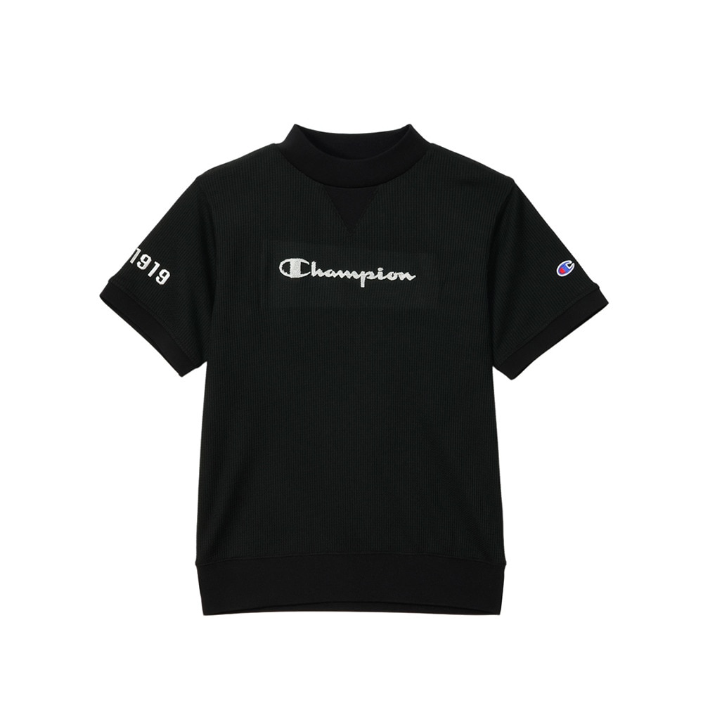 チャンピオン（CHAMPION）（レディース）ゴルフウェア 速乾 遮熱 半袖 モックネックシャツ CW-BG301 090