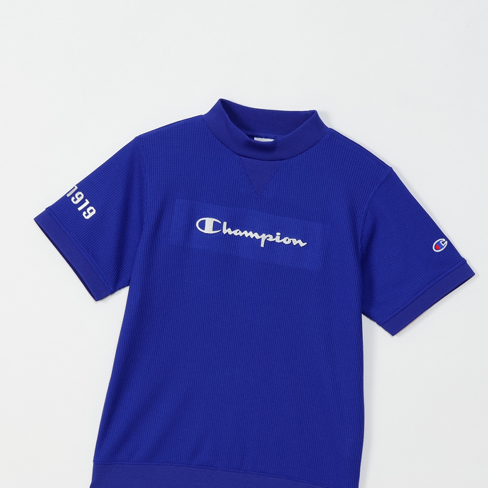 チャンピオン（CHAMPION）（レディース）ゴルフウェア 速乾 遮熱 半袖 モックネックシャツ CW-BG301 340