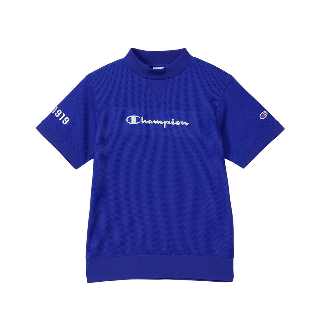 チャンピオン（CHAMPION）（レディース）ゴルフウェア 速乾 遮熱 半袖 モックネックシャツ CW-BG301 340