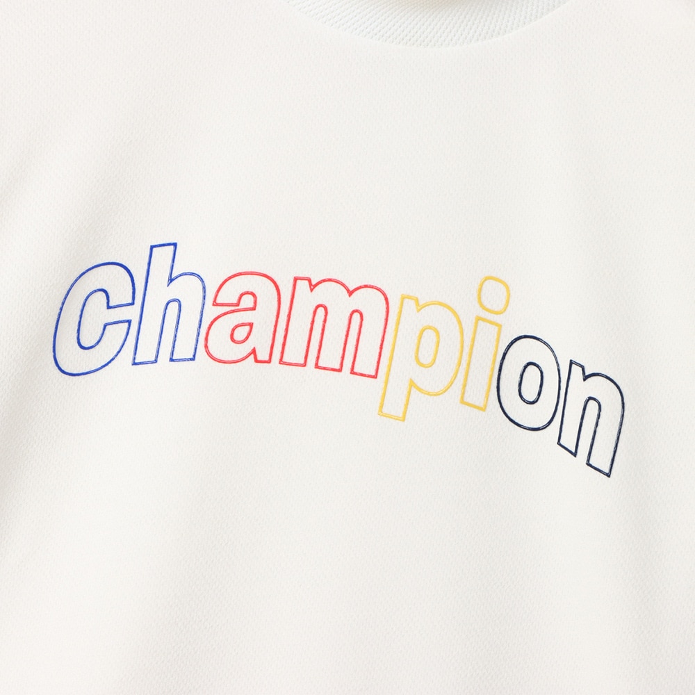 チャンピオン（CHAMPION）（レディース）ゴルフウェア 速乾 半袖 モックネックシャツ CW-BG304 020