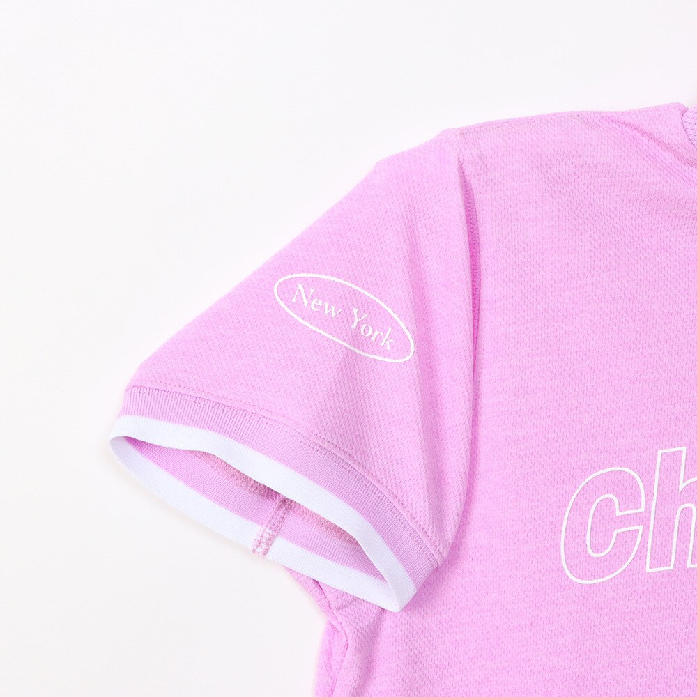 チャンピオン（CHAMPION）（レディース）ゴルフウェア 速乾 半袖 モックネックシャツ CW-BG304 110